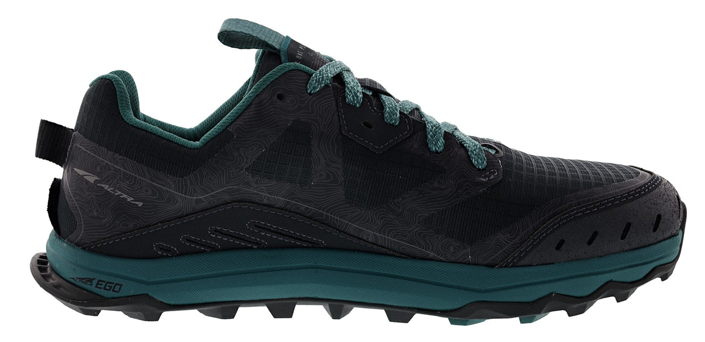 
                  
                    Medial of Black/Green Altra Women's Lone Peak 6 Trail Running Shoes
                  
                