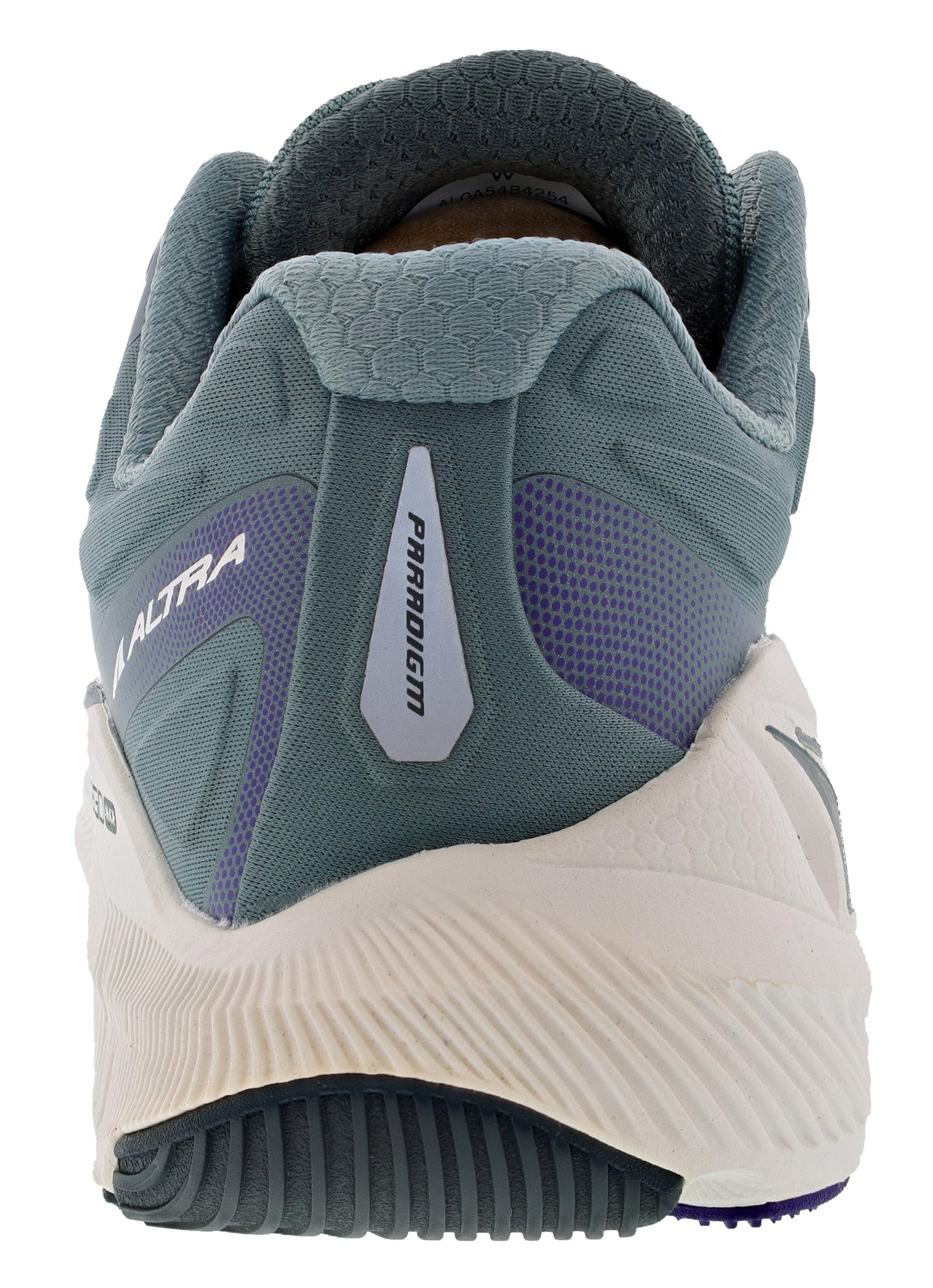 
                  
                    Back of Gray/Purple Altra Women's Paradigm 6 Trainer Running Shoes
                  
                