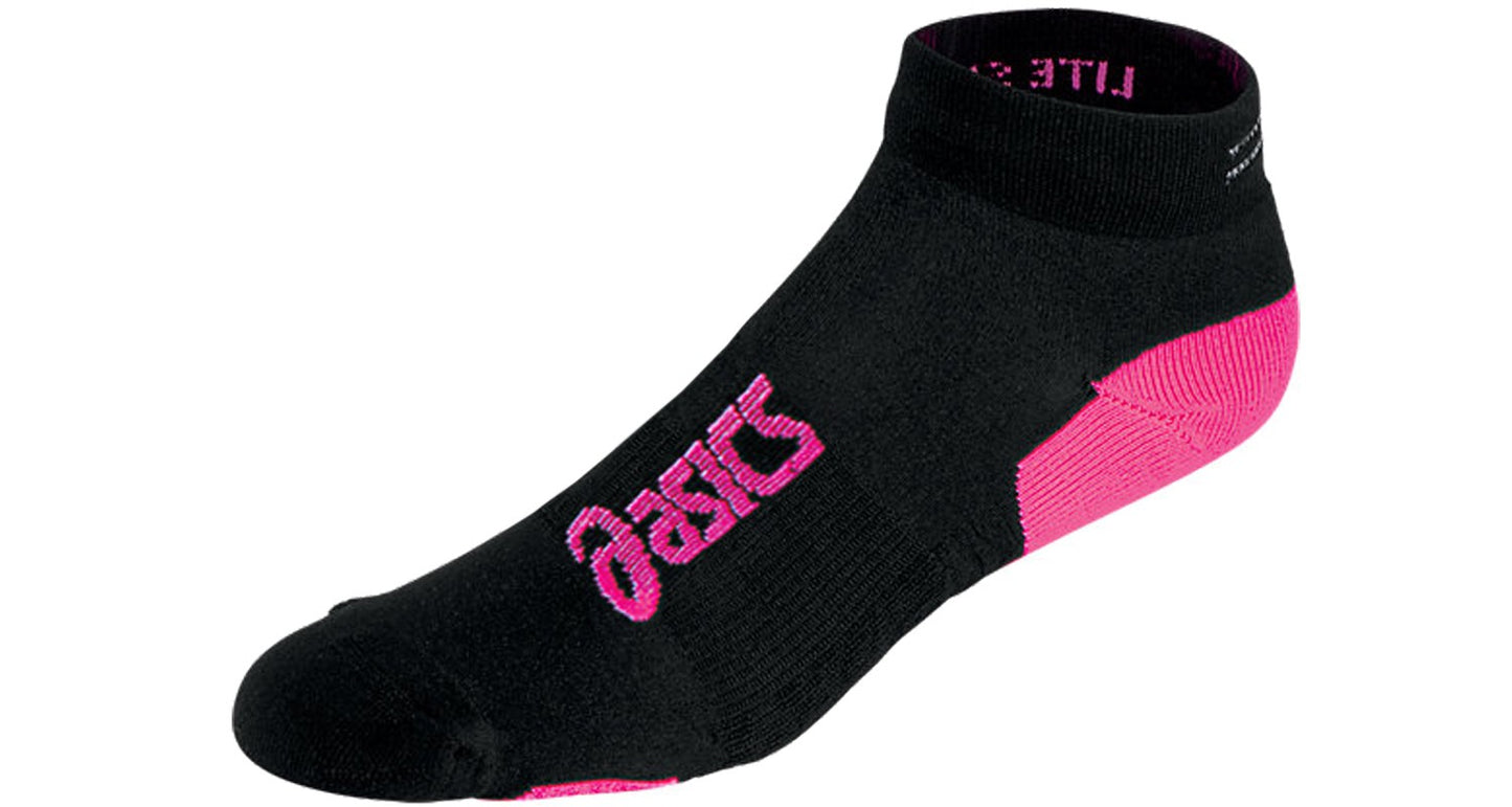 Black/Neon/Pink ASICS Women Socks Lite Show Nimbus L Running Socks