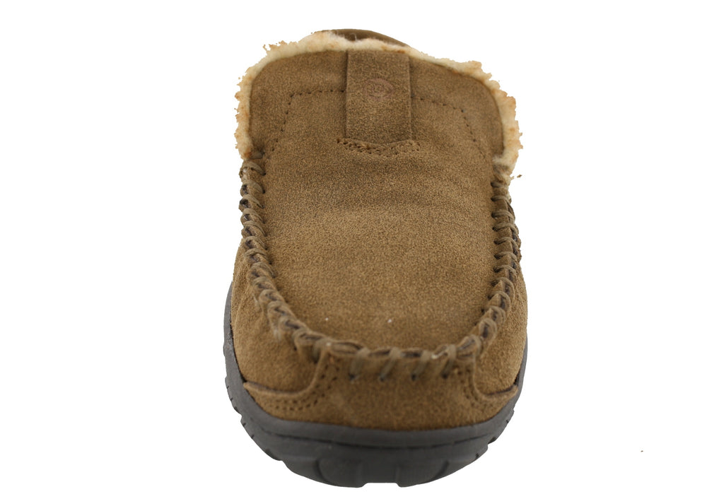 
                  
                    Clarks Men Warm Cozy Easy On Slip On Moccasin Slippers Warren
                  
                