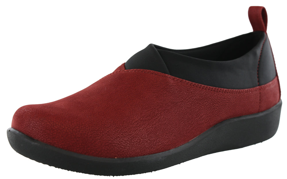 
                  
                    Clarks Women Sillian Greer Red Slip On Casual Shoes
                  
                
