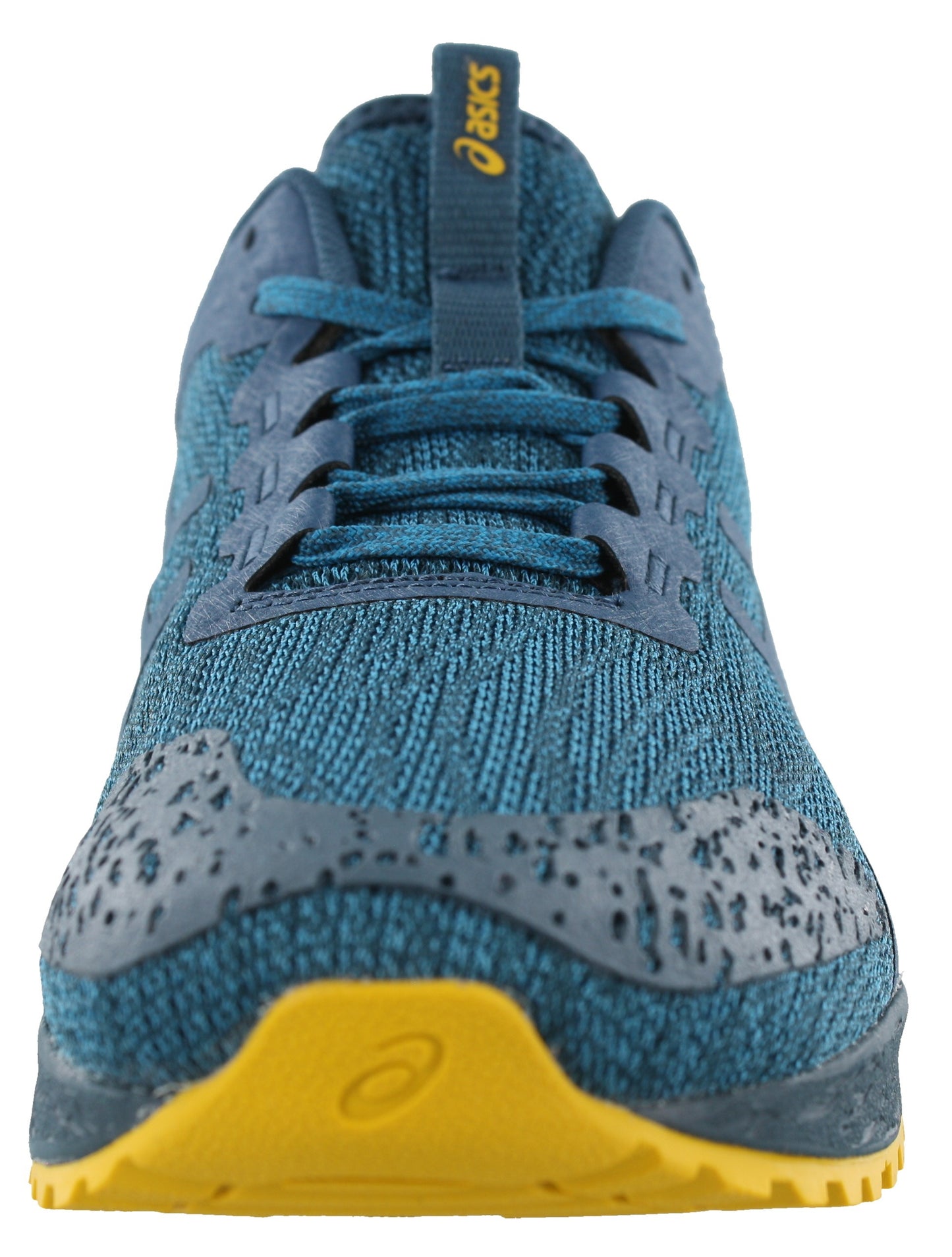 
                  
                    Front of Turkish/Ink Blue/Lemon Curry ASICS Men Trail Lightweight Cushioned Running Shoes Alpine XT
                  
                