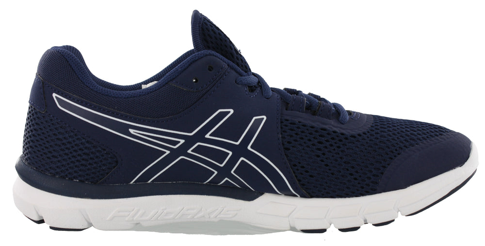 
                  
                    Medial of Indigo Blue/Indigo Blue/White ASICS Men Trail Walking Cross Training Shoes Gel Craze TR 4
                  
                