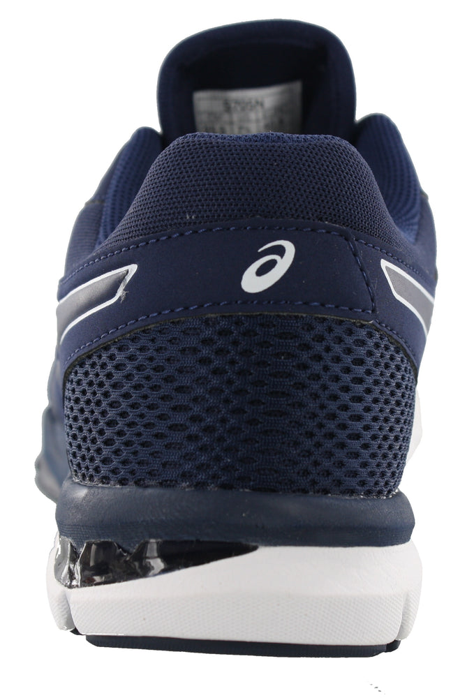 
                  
                    Back of Indigo Blue/Indigo Blue/White ASICS Men Trail Walking Cross Training Shoes Gel Craze TR 4
                  
                