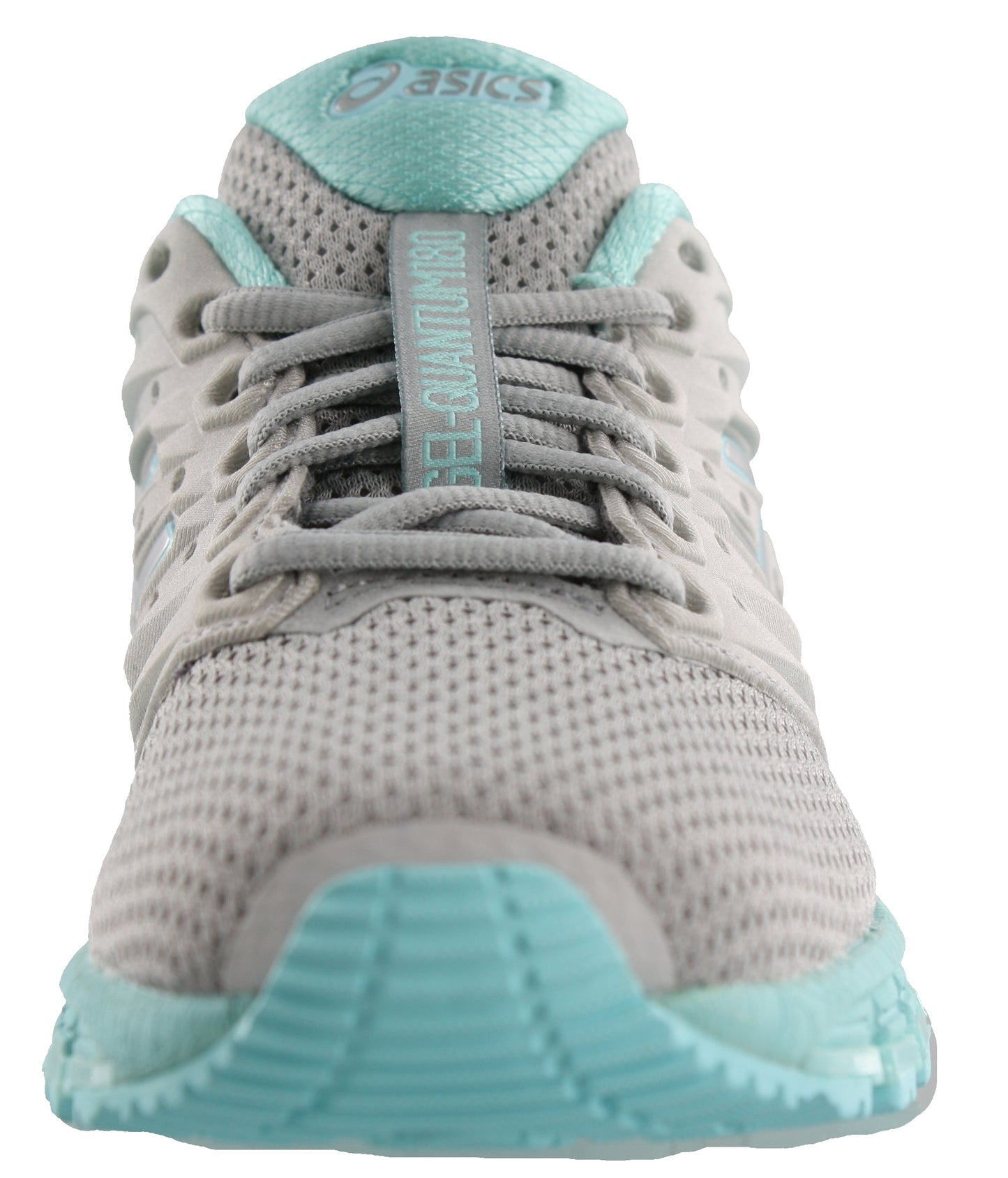 
                  
                    Front of Mid Grey/ Aruba Blue/ Mid Grey ASICS Women Walking Cushioned Running Shoes Gel Quantum 180 2 Mx
                  
                