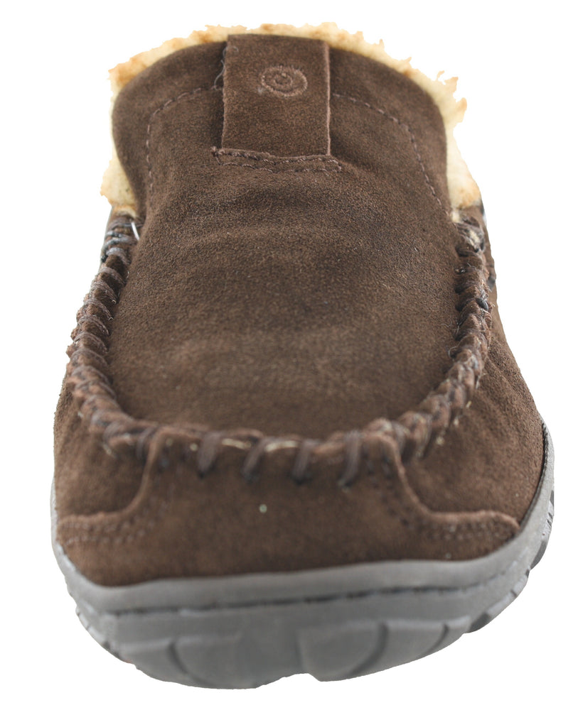 
                  
                    Clarks Men Warm Cozy Easy On Slip On Moccasin Slippers Warren
                  
                