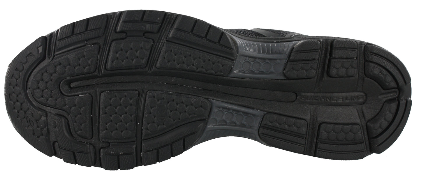 
                  
                    Sole of all black ASICS Men Walking Trail Cushioned Running Shoes Gel Nimbus 20
                  
                