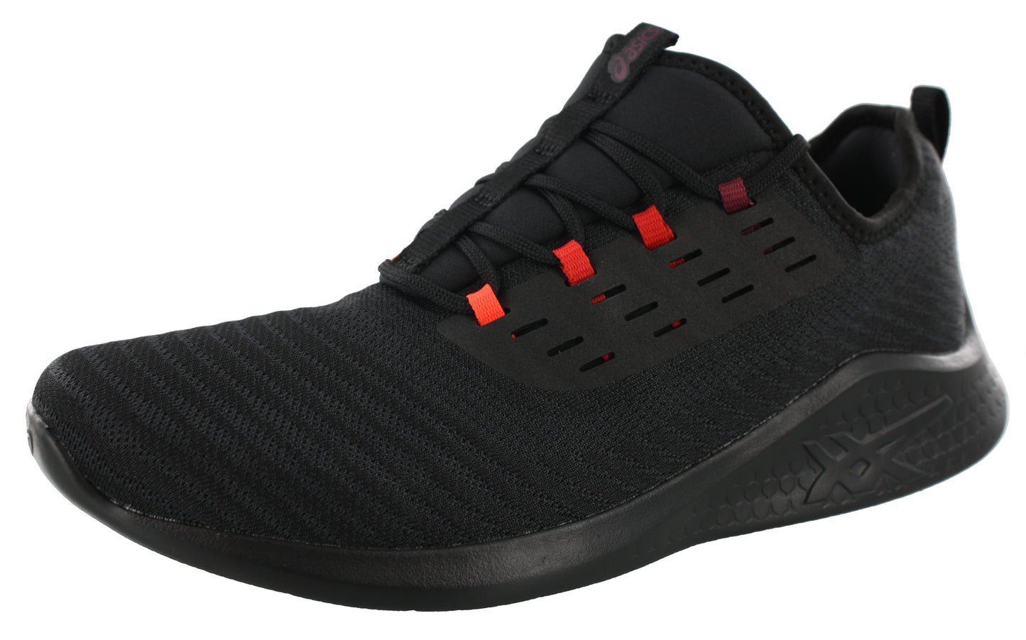 
                  
                    Angled of Black/Cordovan ASICS Men Trail Walking Lightweight Running Shoes Fuzetora Twist
                  
                
