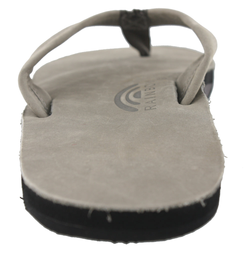 Grey rainbow flip flops on sale