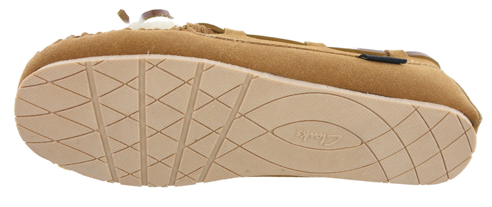 Clarks - Clarks Women's Holly Moccasins Indoor & Outdoor Slippers Clarks - Clarks Women's Holly Moccasins Indoor & Outdoor Slippers