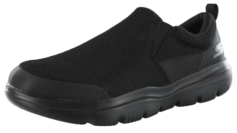 Saco Berenjena Mecánicamente Skechers Mens Lightweight Extra Wide Fit Shoes Go Walk Evolution - Shoe City