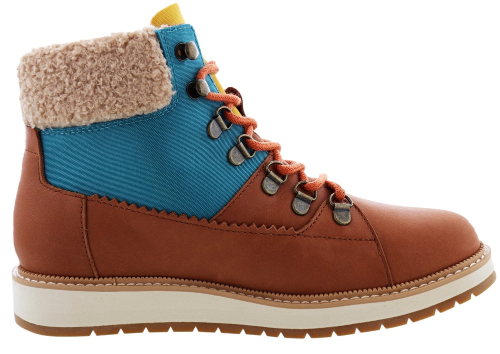 Toms Mesa Lace Up Waterproof Ankle Boots-Women | Shoe City