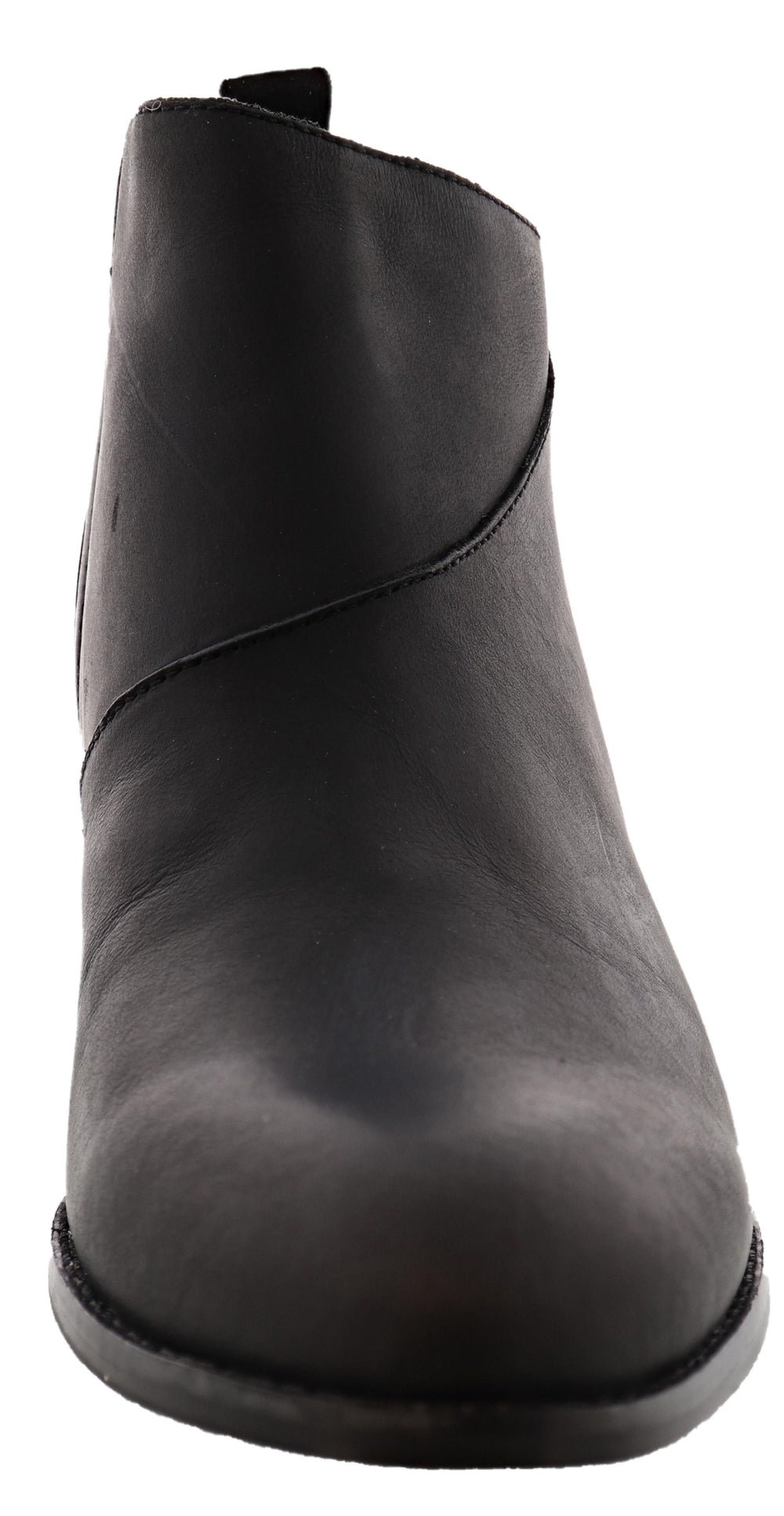 Leather flat outlet booties