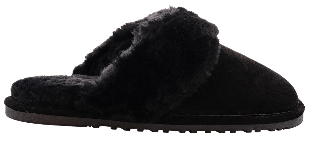 Black house slippers womens online